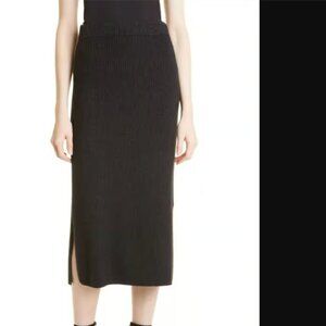 Vince Ribbed wool & cashmere blend skirt